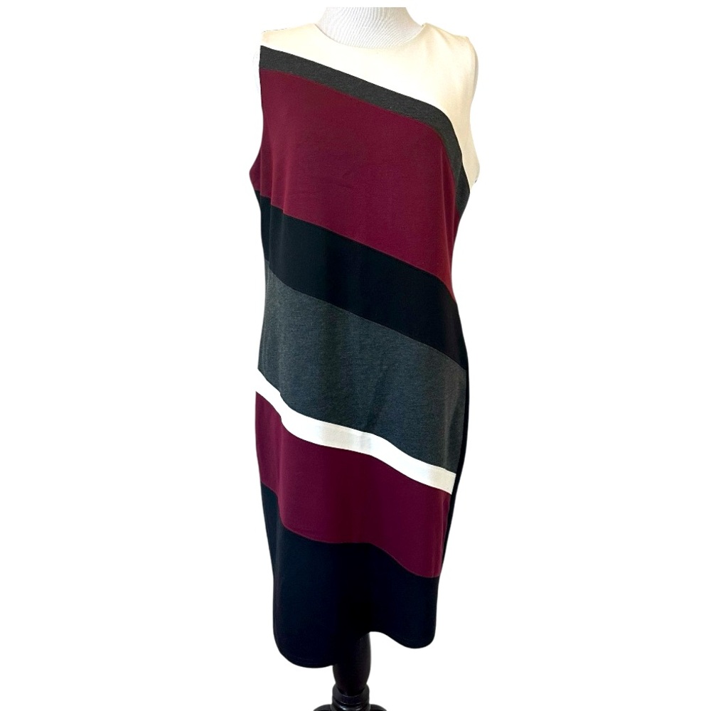 Spense Color block Sleeveless Sheath Dress Size 10